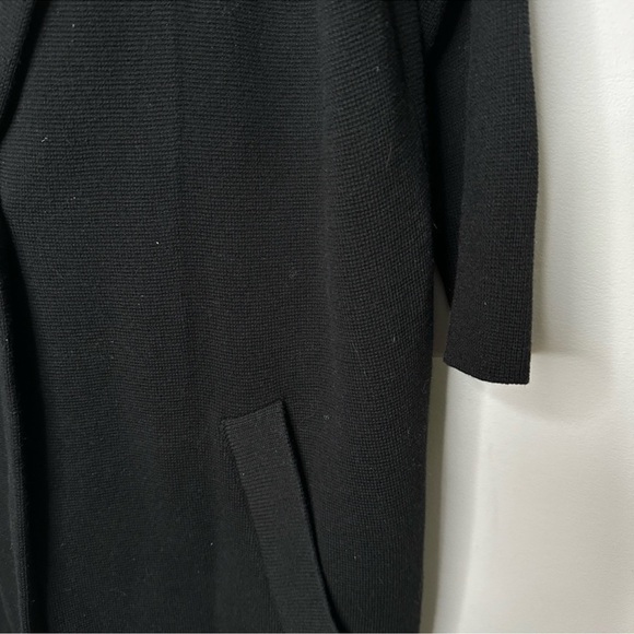Willow & Thread Thick gorgeous 3/4 sleeve cardigan with pocket Medium Black - Picture 4 of 7